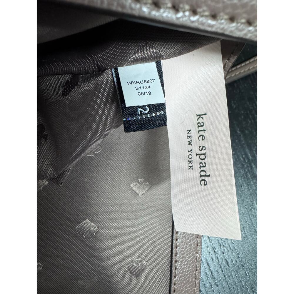 Kate Spade New York Leather Mini Crossbody Top Handle Mauve Small Chain Strap XS - Picture 4 of 12